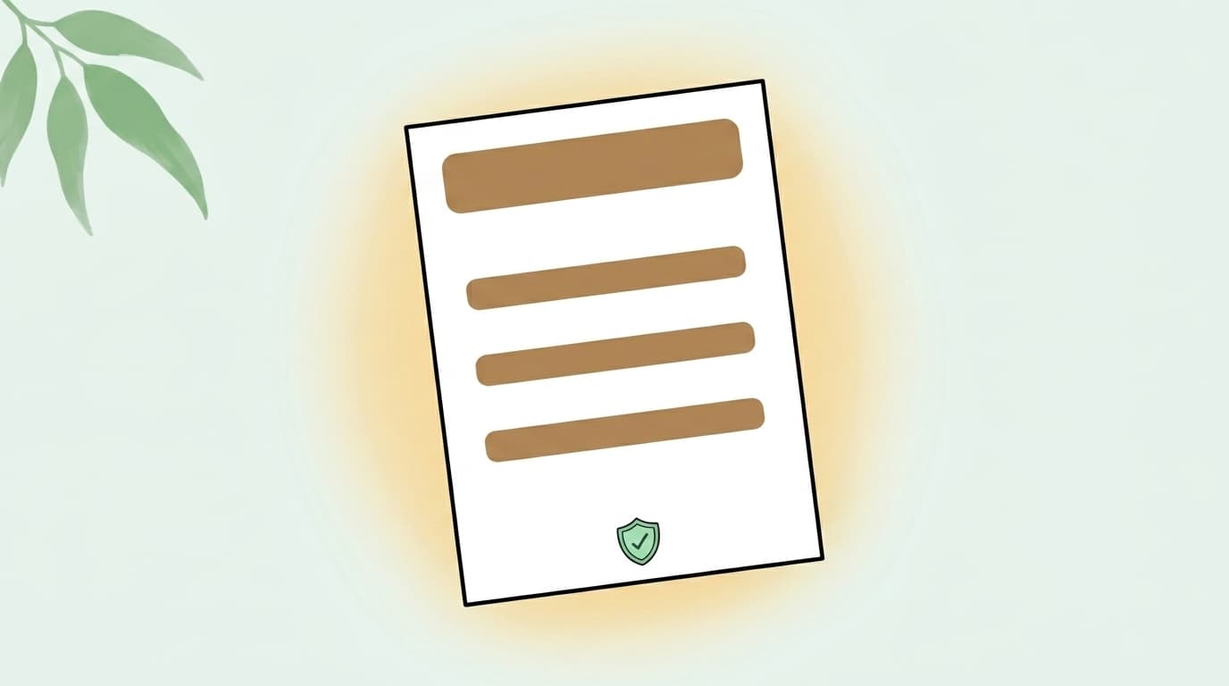 A glowing painted-cel A4 teacher-pack printable on a soft mint background — clean abstract layout with a single warm-brown headline bar at the top and three brown bullet bars below, bathed in a warm wattle-gold halo.